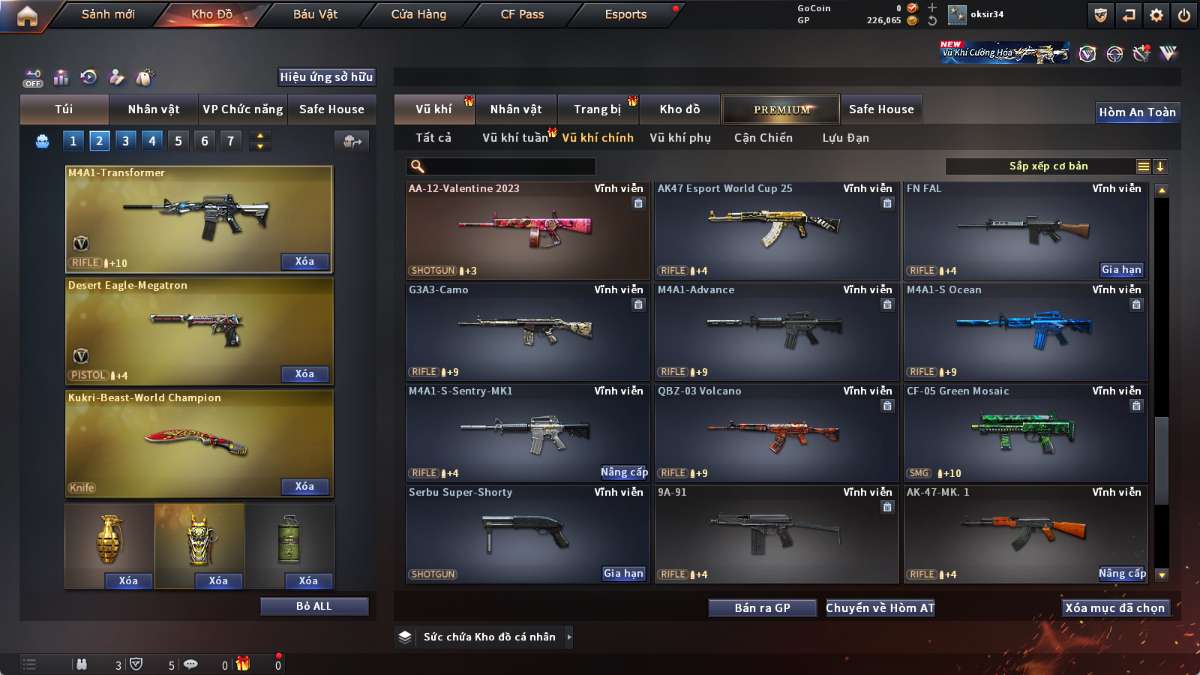 shop acc cf uy tin gia re